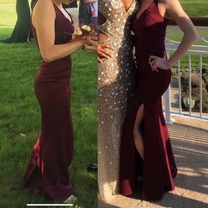 Wine Colored Prom Dress!!